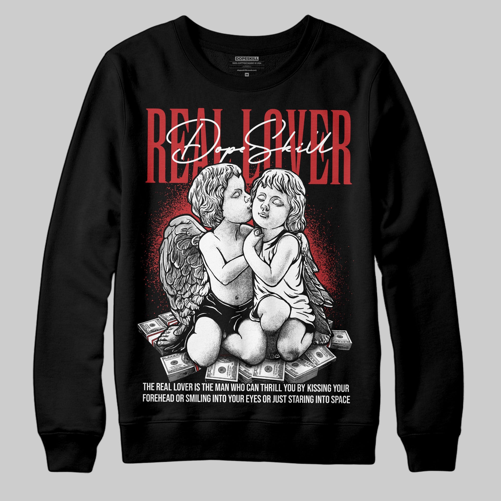 Bred Velvet 11s superstreetwear Sweatshirt Real Lover Graphic