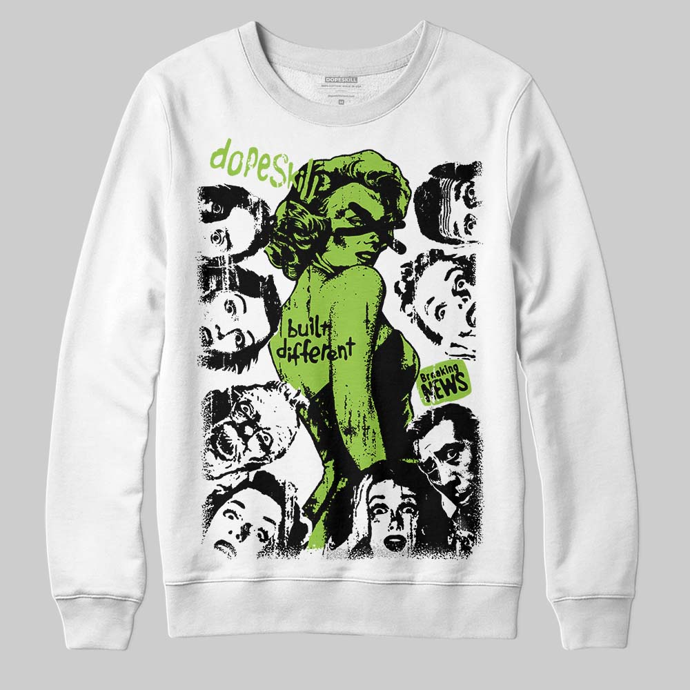 Neon Green Collection superstreetwear Sweatshirt Built Different Graphic