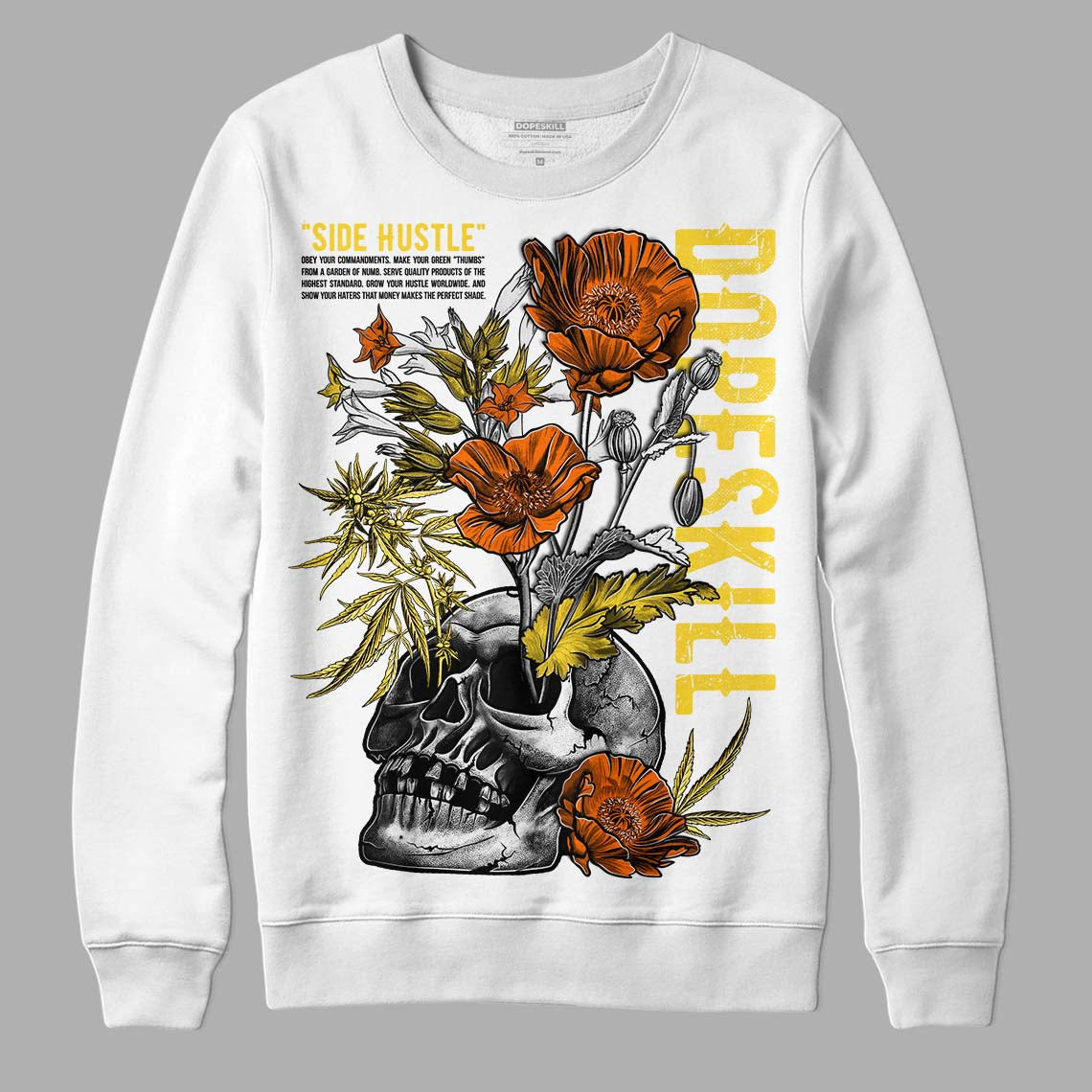 Black Tour Yellow AJ 4 Thunder superstreetwear Sweatshirt Side Hustle Graphic