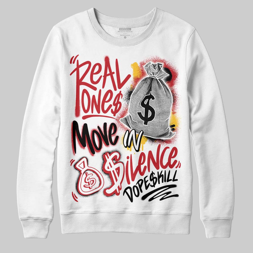 Ferrari 14s superstreetwear Sweatshirt Real Ones Move In Silence Graphic