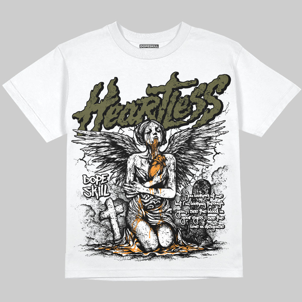 Olive 5s superstreetwear Oversize Print T-Shirt Heartless Graphic