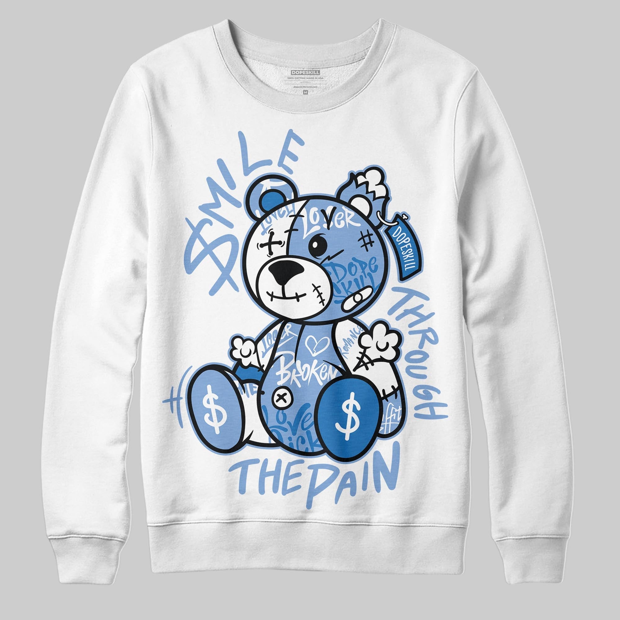 Forget Me Not 4s superstreetwear Sweatshirt Smile Through The Pain Graphic