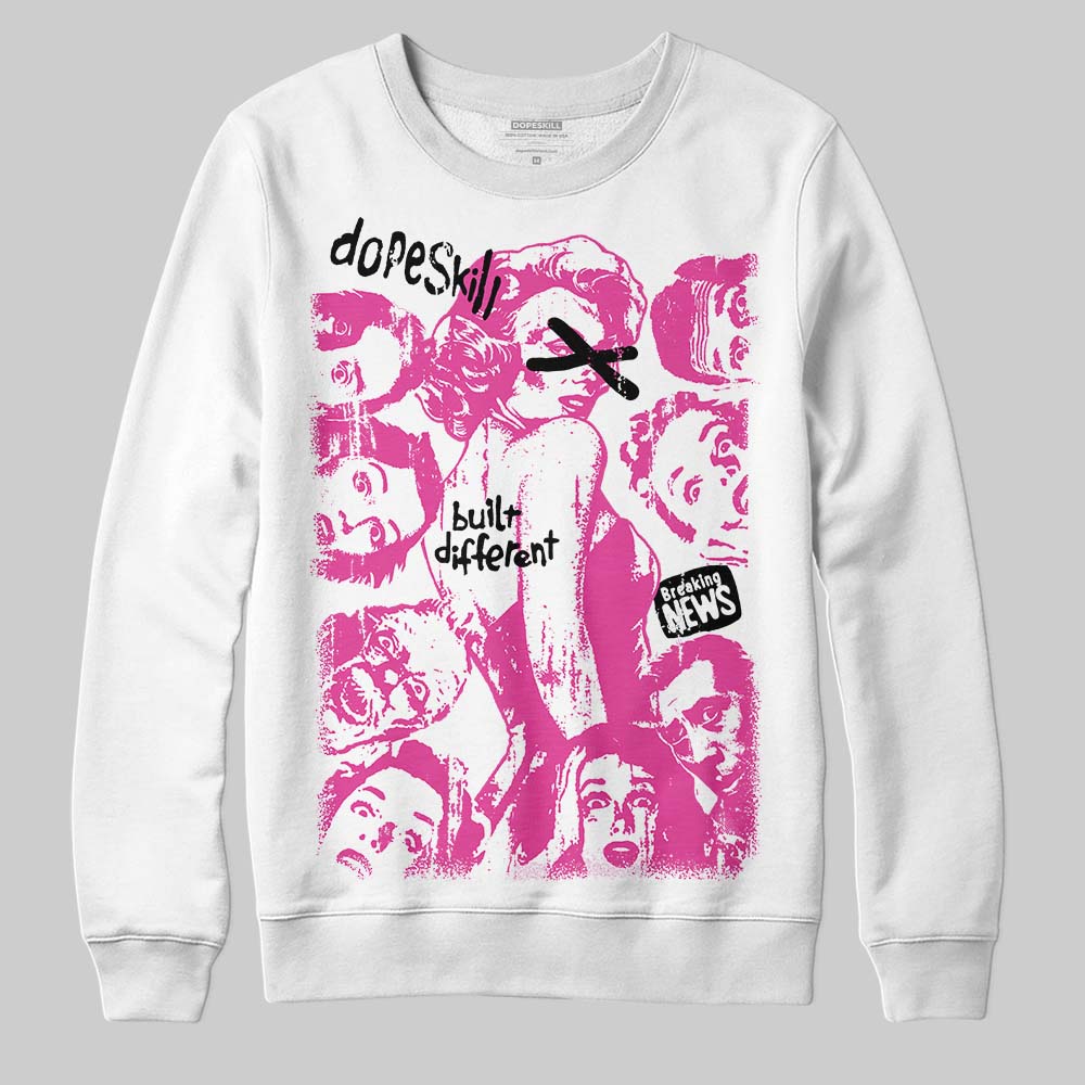 Pink Collection superstreetwear Sweatshirt Built Different Graphic
