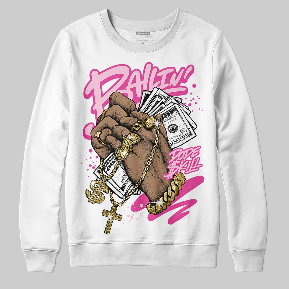 Pink Collection superstreetwear Sweatshirt Always Ballin' Graphic