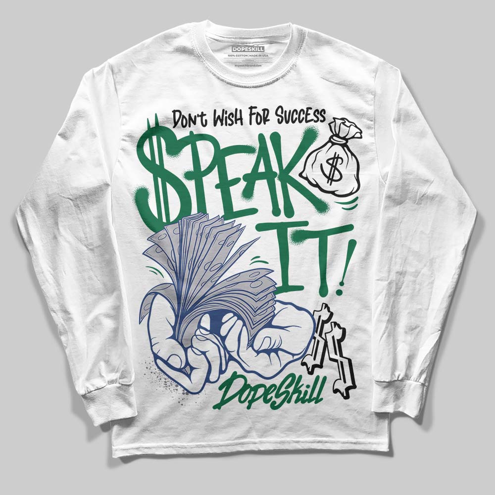 GT-2160 Shamrock Green superstreetwear Long Sleeve T-Shirt Speak It Graphic