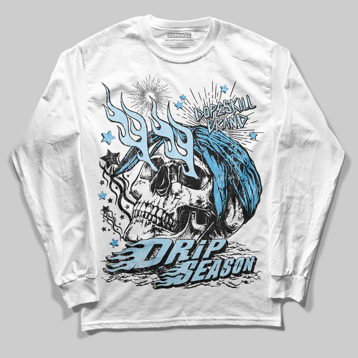 Legend Blue 11s superstreetwear Long Sleeve T-Shirt Drip Season Graphic