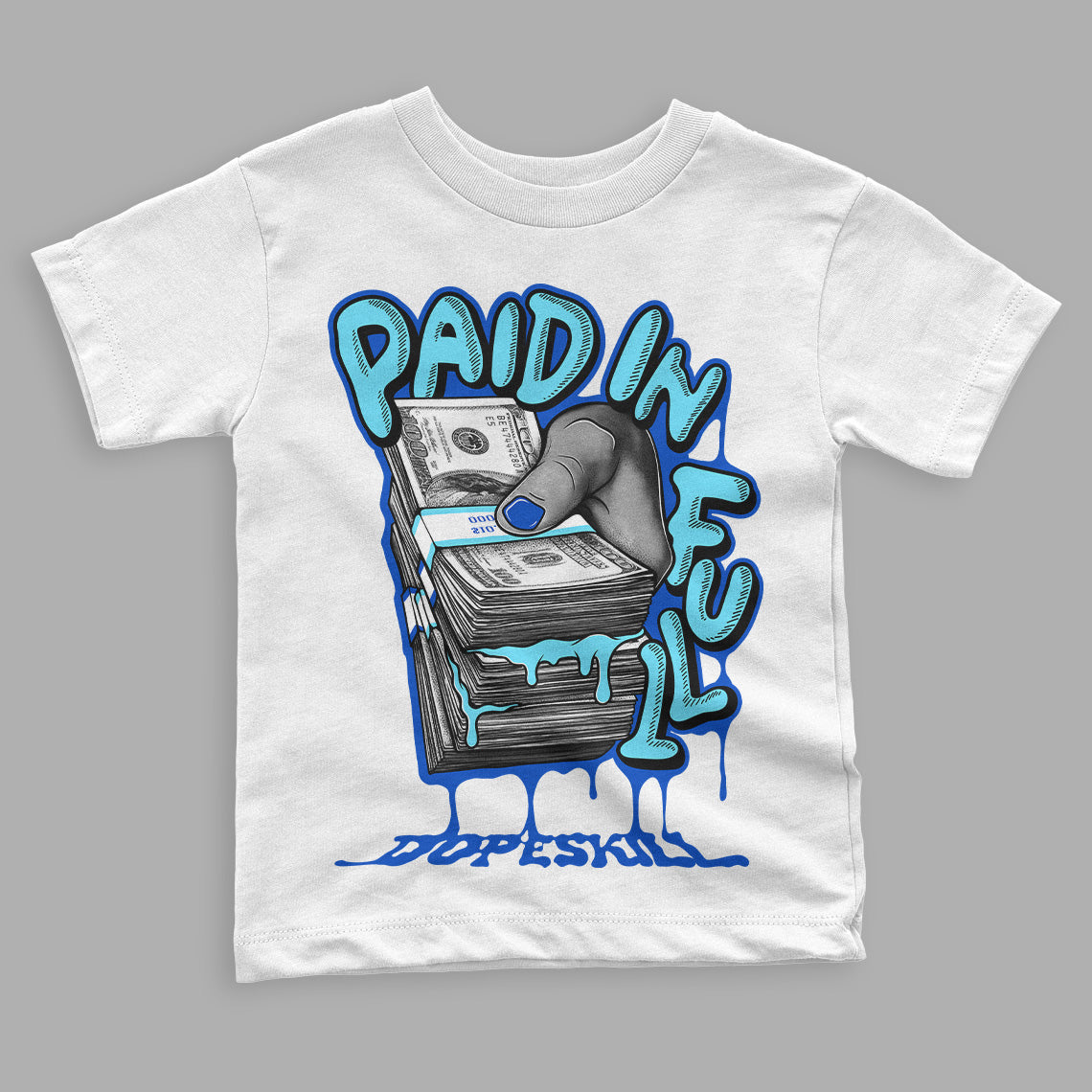 SB Dunk Argon superstreetwear Toddler Kids T-shirt Paid In Full Graphic