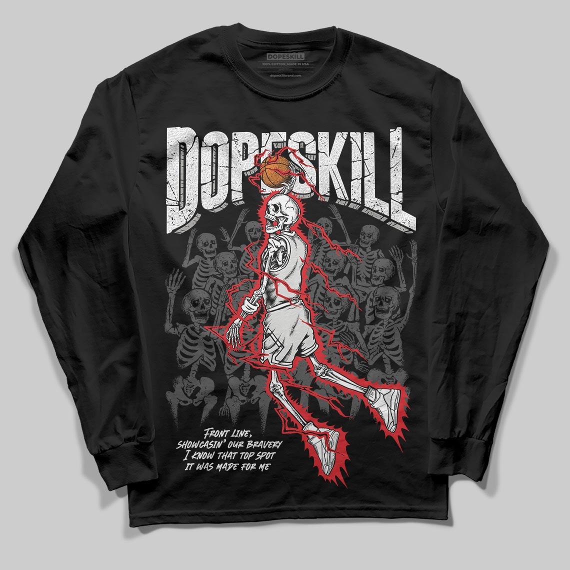 Pure Money 3s superstreetwear Long Sleeve T-Shirt Thunder Dunk Graphic