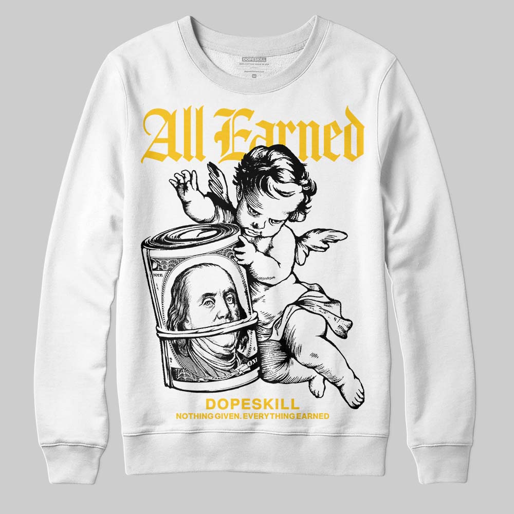 Yellow Collection superstreetwear Sweatshirt All Earned Graphic
