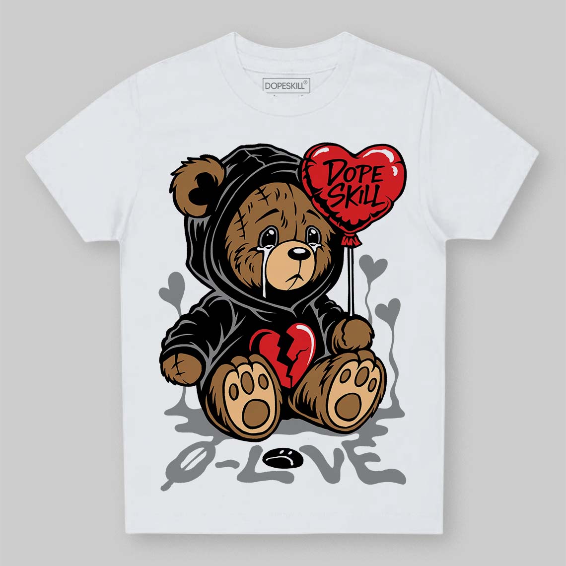 White Thunder 4s superstreetwear Toddler Kids T-shirt Broken Bear Graphic
