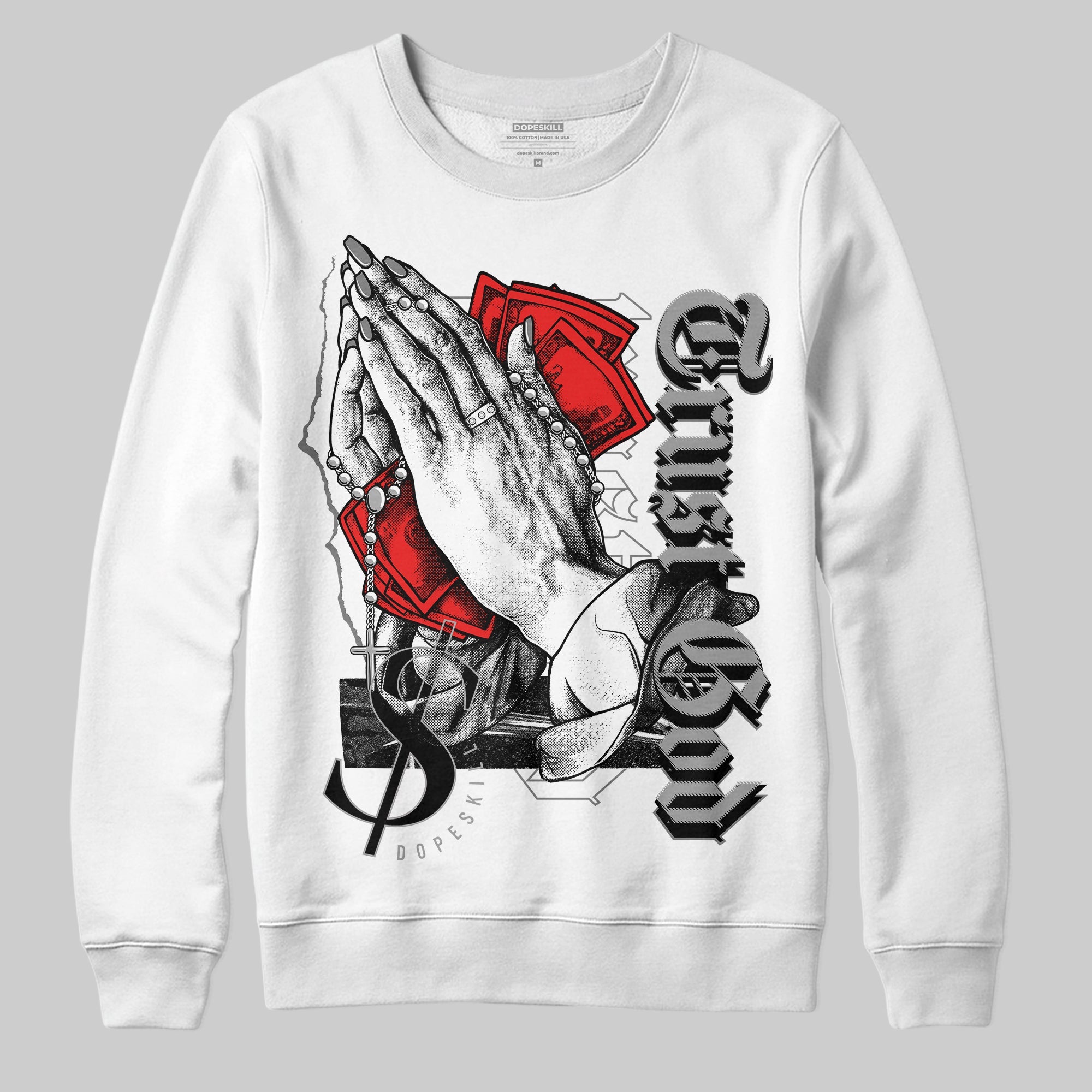 Grey Collection superstreetwear Sweatshirt Trust God Graphic