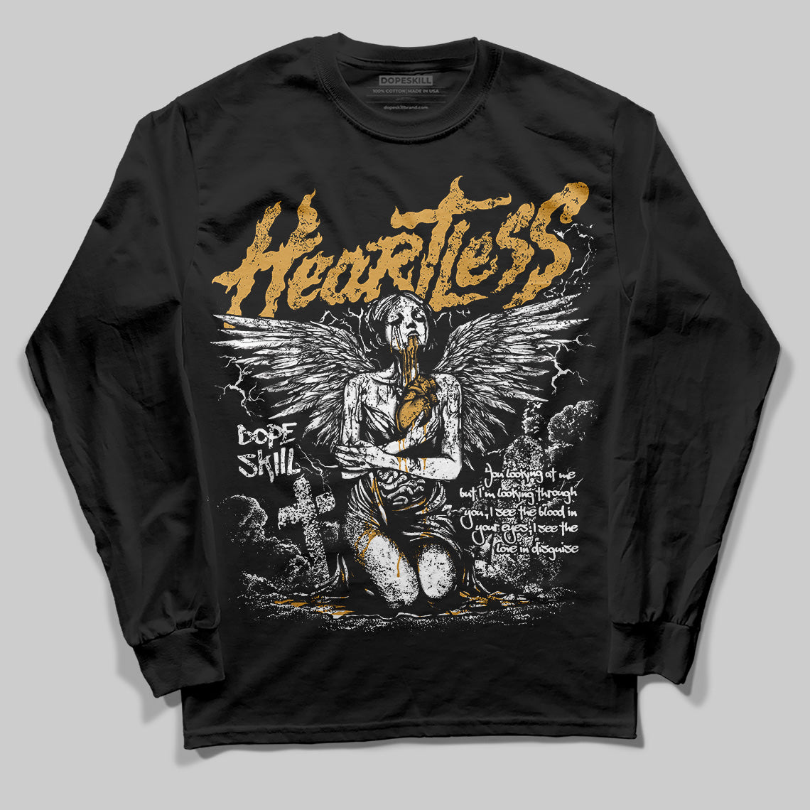 Gratitude 11s superstreetwear Long Sleeve T-Shirt Heartless Graphic
