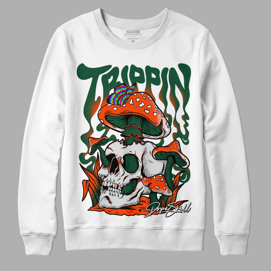 Dunk Low Team Dark Green Orange superstreetwear Sweatshirt Trippin Graphic