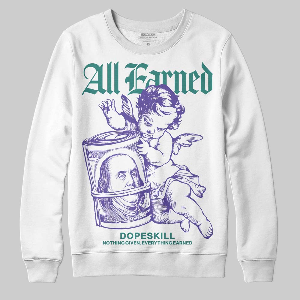 Grape 5s superstreetwear Sweatshirt All Earned Graphic