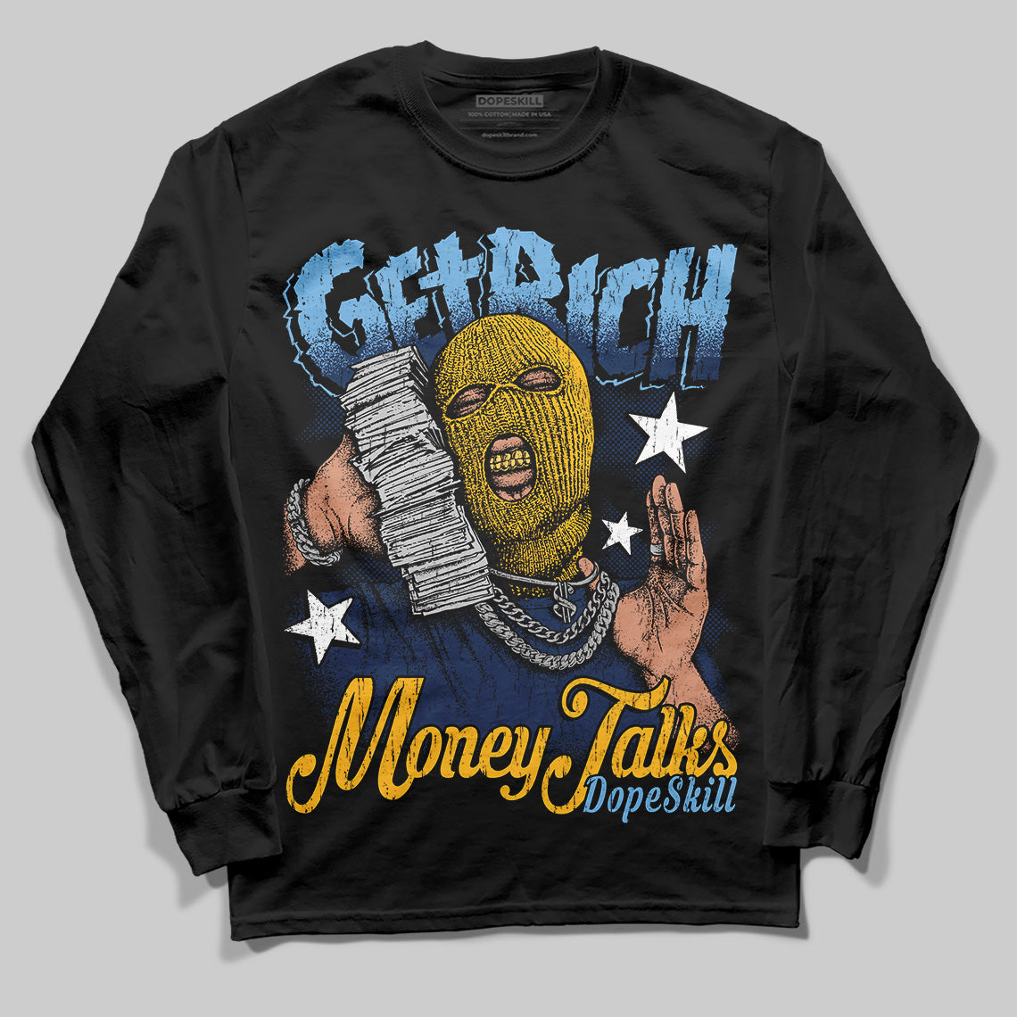 Retro Dunk From Above 4s superstreetwear Long Sleeve T-Shirt Get Rich Graphic