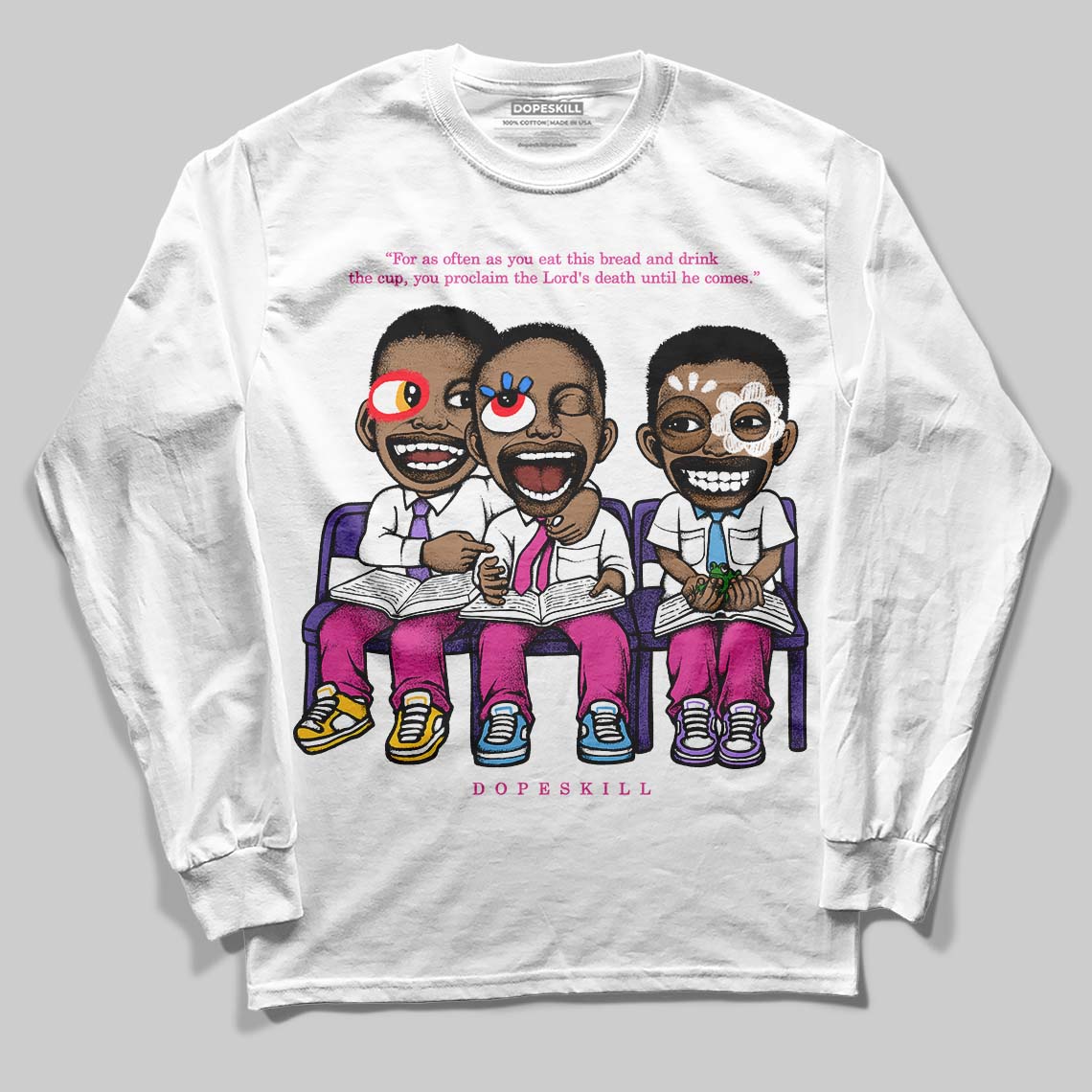 Dunk Active Fuchsia superstreetwear Long Sleeve T-Shirt First Sunday Graphic