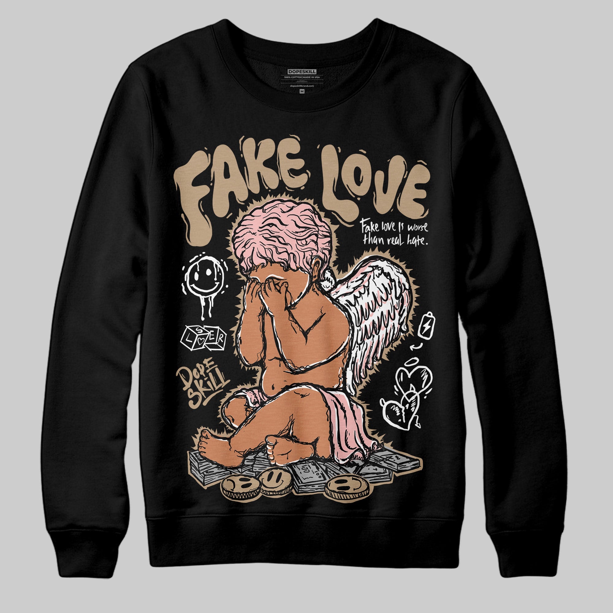 AIR FORCE 1 LINEN superstreetwear Sweatshirt False Love Graphic