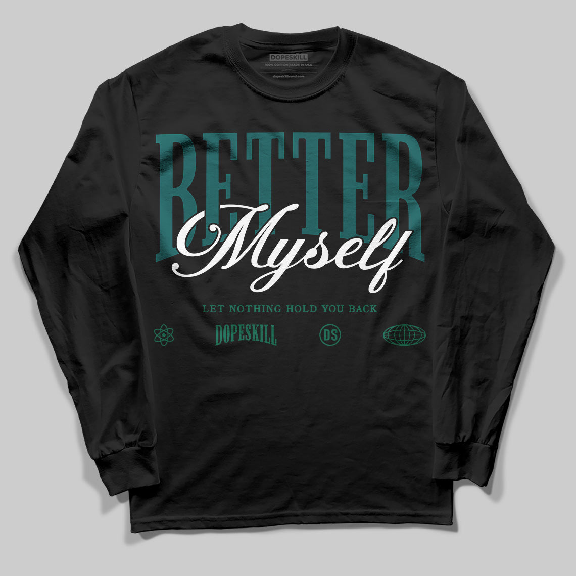 Gel 1130 White Dark Neptune superstreetwear Long Sleeve T-Shirt Better Myself Graphic