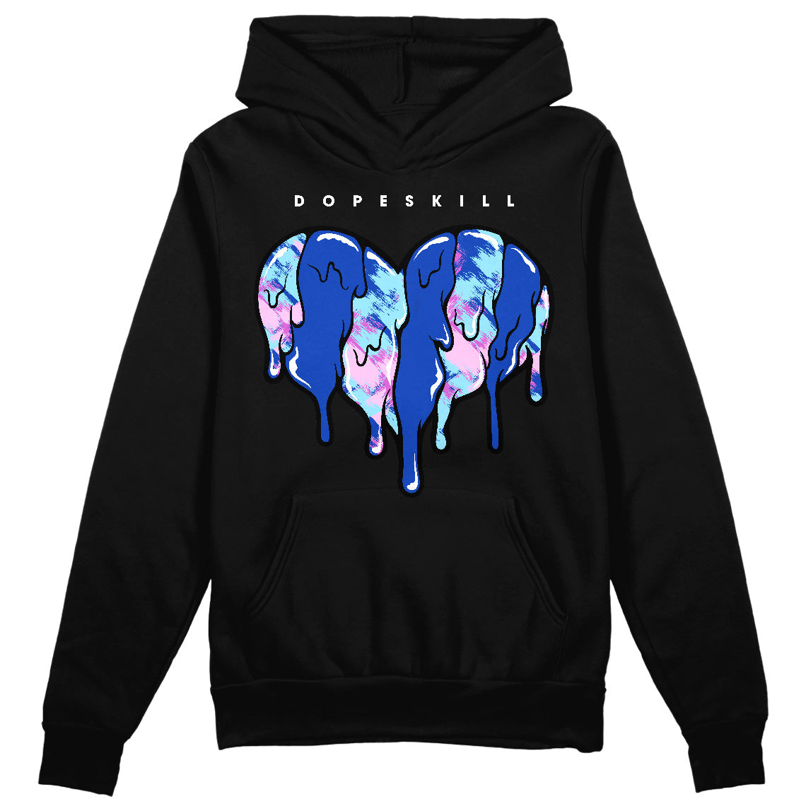 Hyper Royal 12s superstreetwear Hoodie Sweatshirt Slime Drip Heart Graphic
