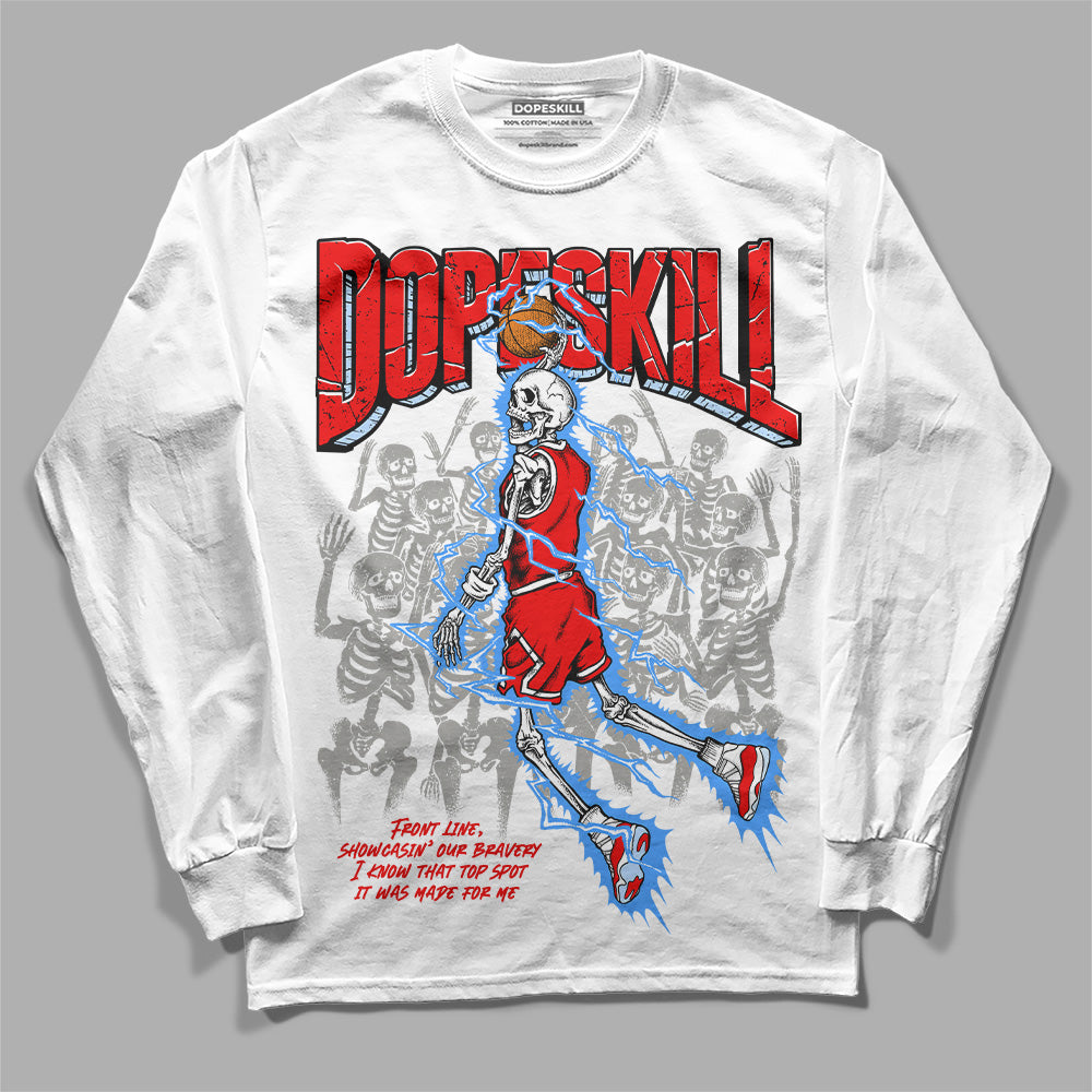 Cherry 11s superstreetwear Long Sleeve T-Shirt Thunder Dunk Graphic