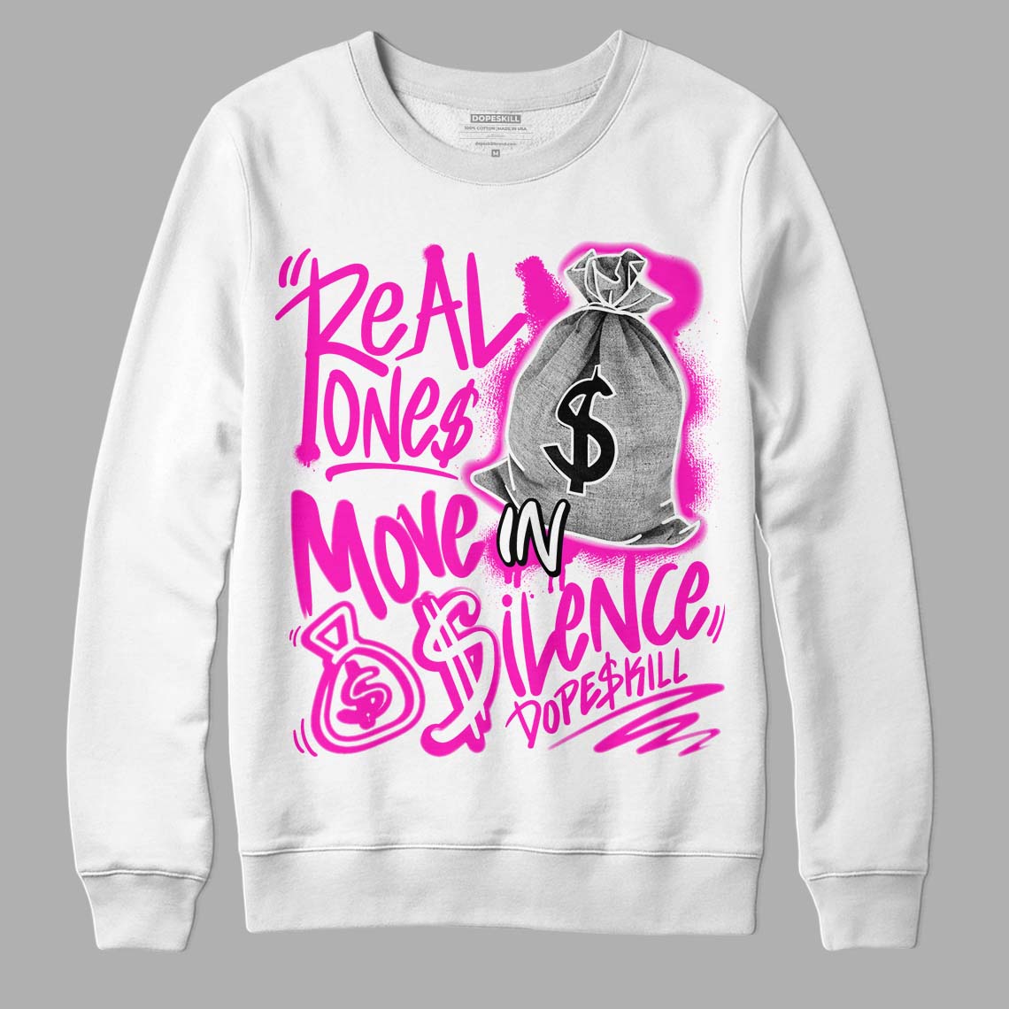 Dunk Low Active Fuchsia superstreetwear Sweatshirt Real Ones Move In Silence Graphic