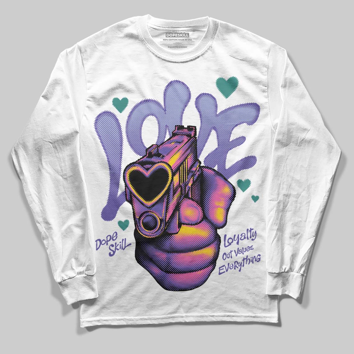 Grape 5s superstreetwear Long Sleeve T-Shirt Love Shot Graphic