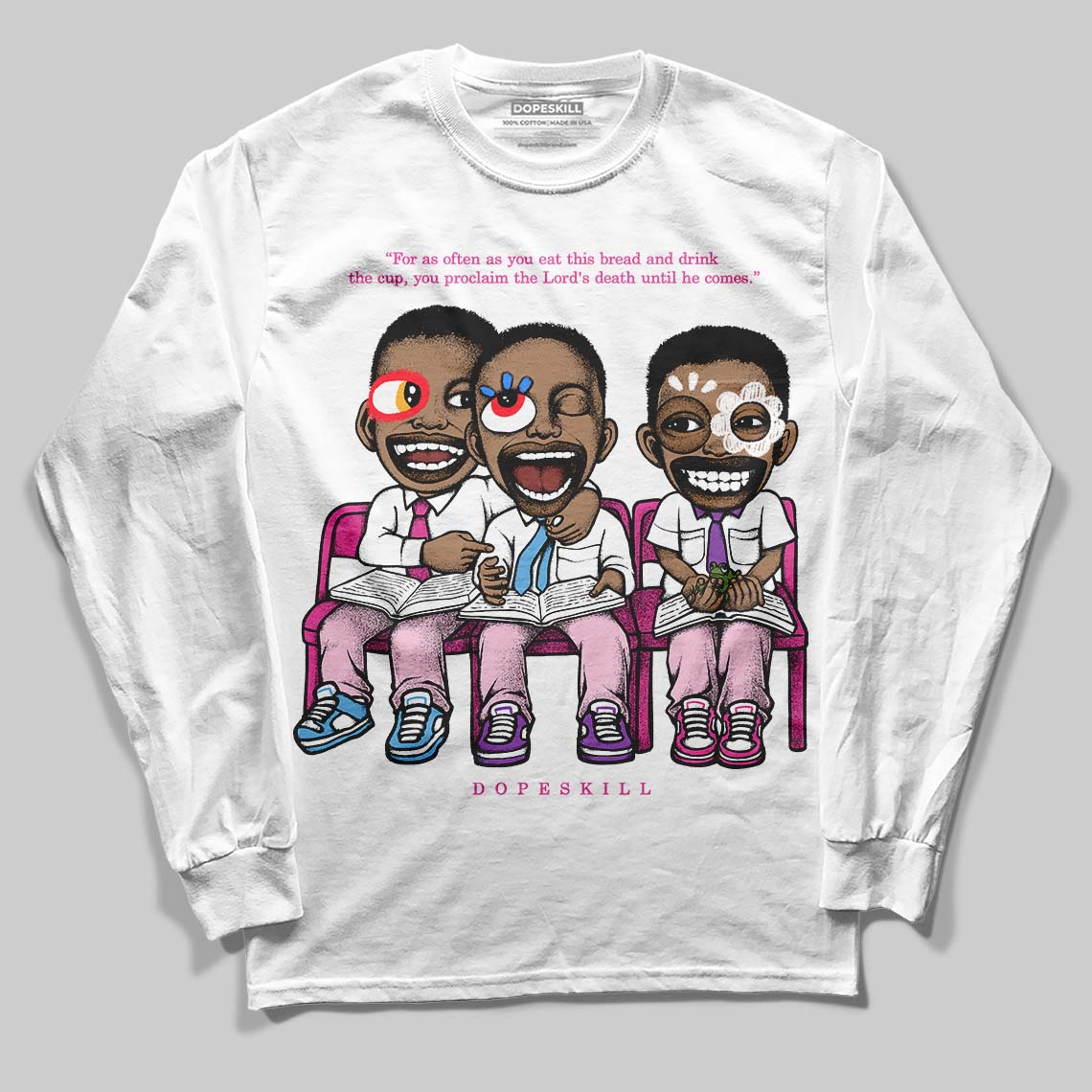 Triple Pink Dunk superstreetwear Long Sleeve T-Shirt First Sunday Graphic