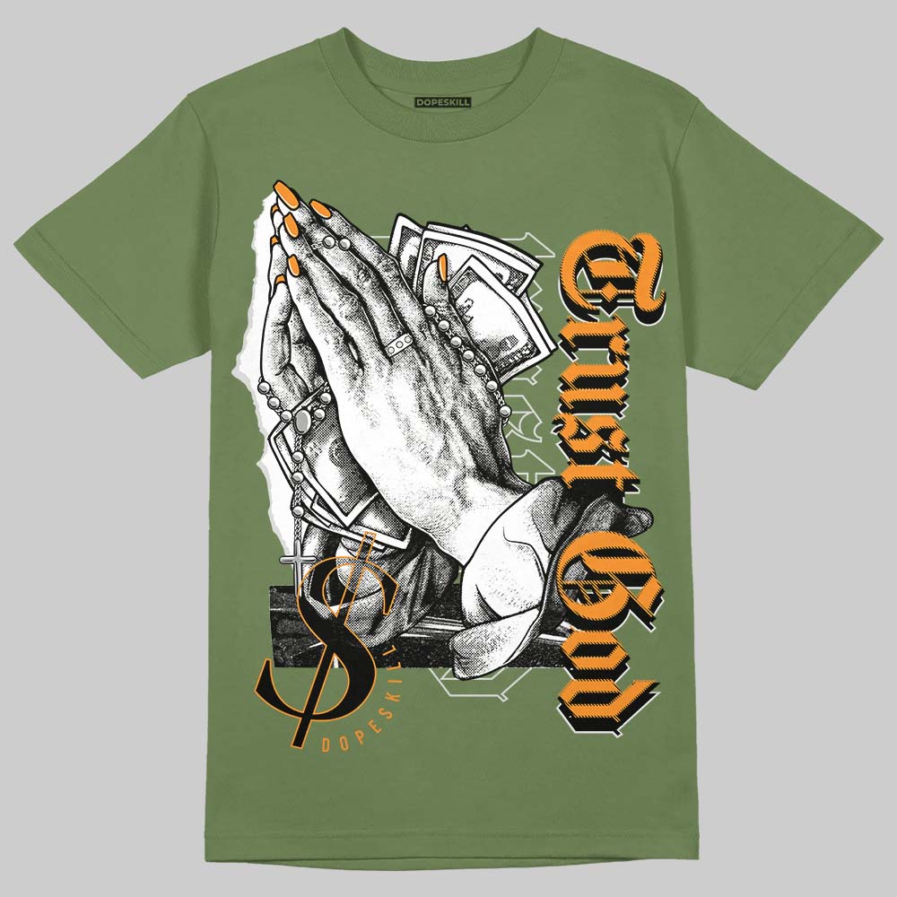 Olive 5s superstreetwear Olive T-shirt Trust God Graphic