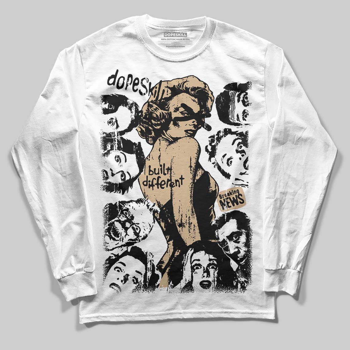 TAN Collection superstreetwear Long Sleeve T-Shirt Built Different Graphic