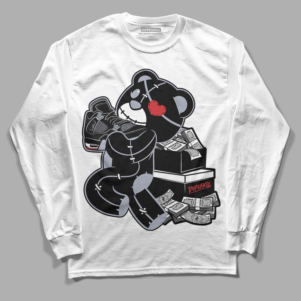 Bred Reimagined 4s superstreetwear Long Sleeve T-Shirt Bear Steals Sneaker Graphic