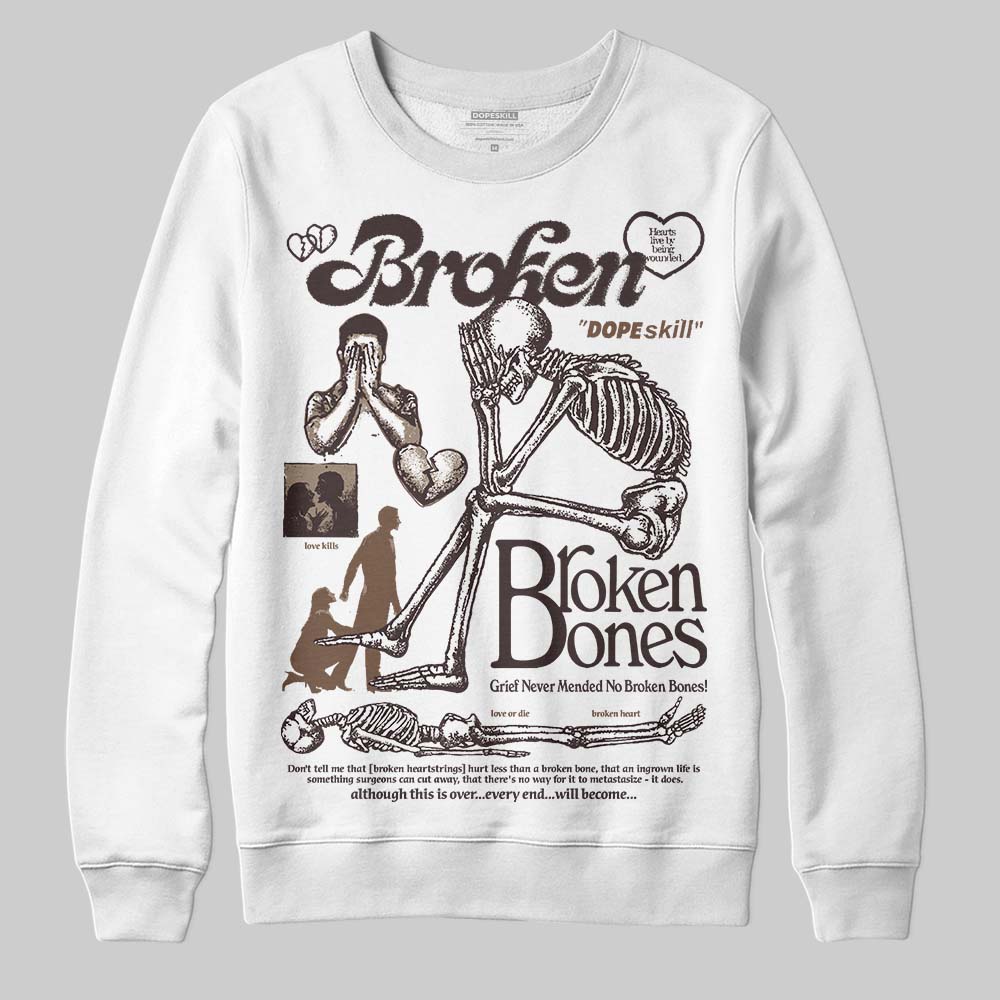 Baroque Brown 12s superstreetwear Sweatshirt Broken Bones Graphic