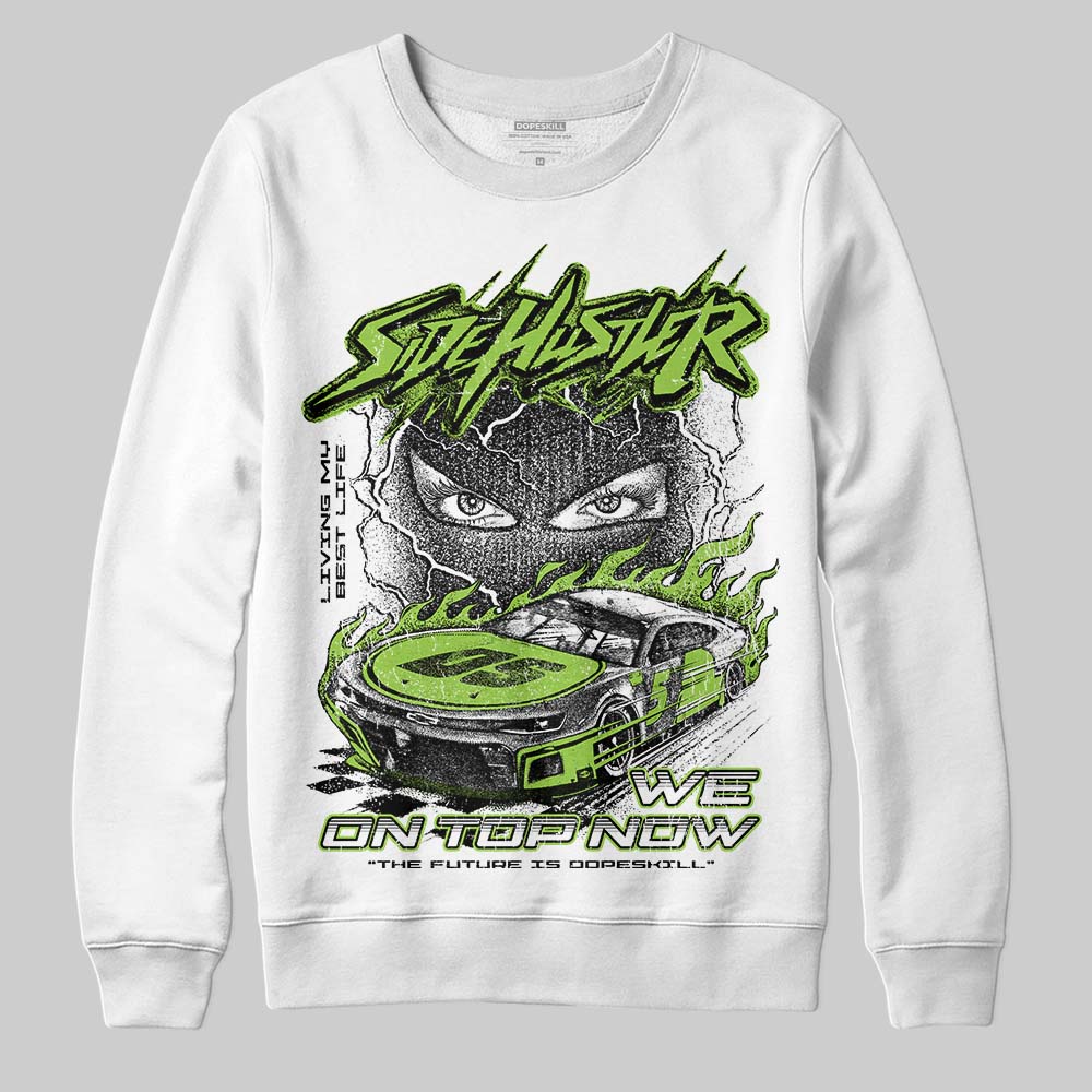 Neon Green Collection superstreetwear Sweatshirt New Side Hustler Graphic