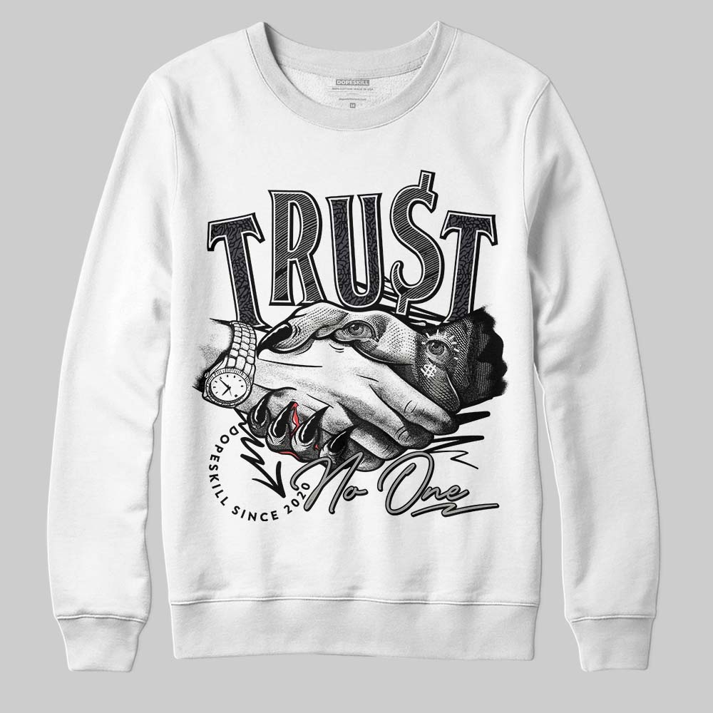 Black Cat 3s superstreetwear Sweatshirt Trust No One Graphic