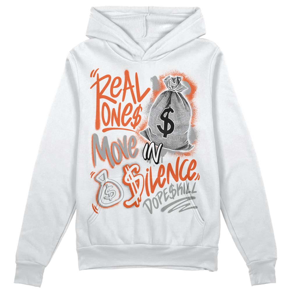 Georgia Peach 3s superstreetwear Hoodie Sweatshirt Real Ones Move In Silence Graphic