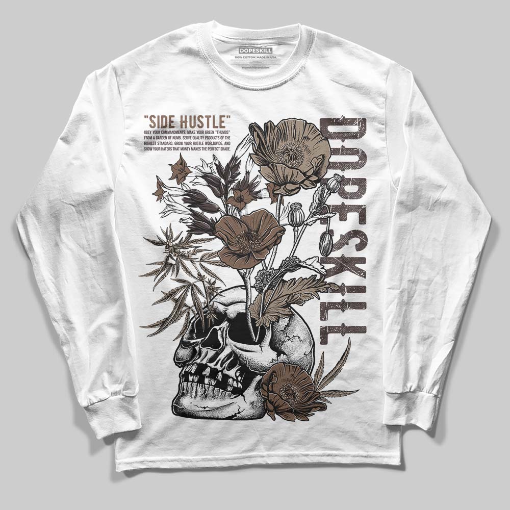 Baroque Brown 12s DopeSkill Long Sleeve T-Shirt Side Hustle Graphic