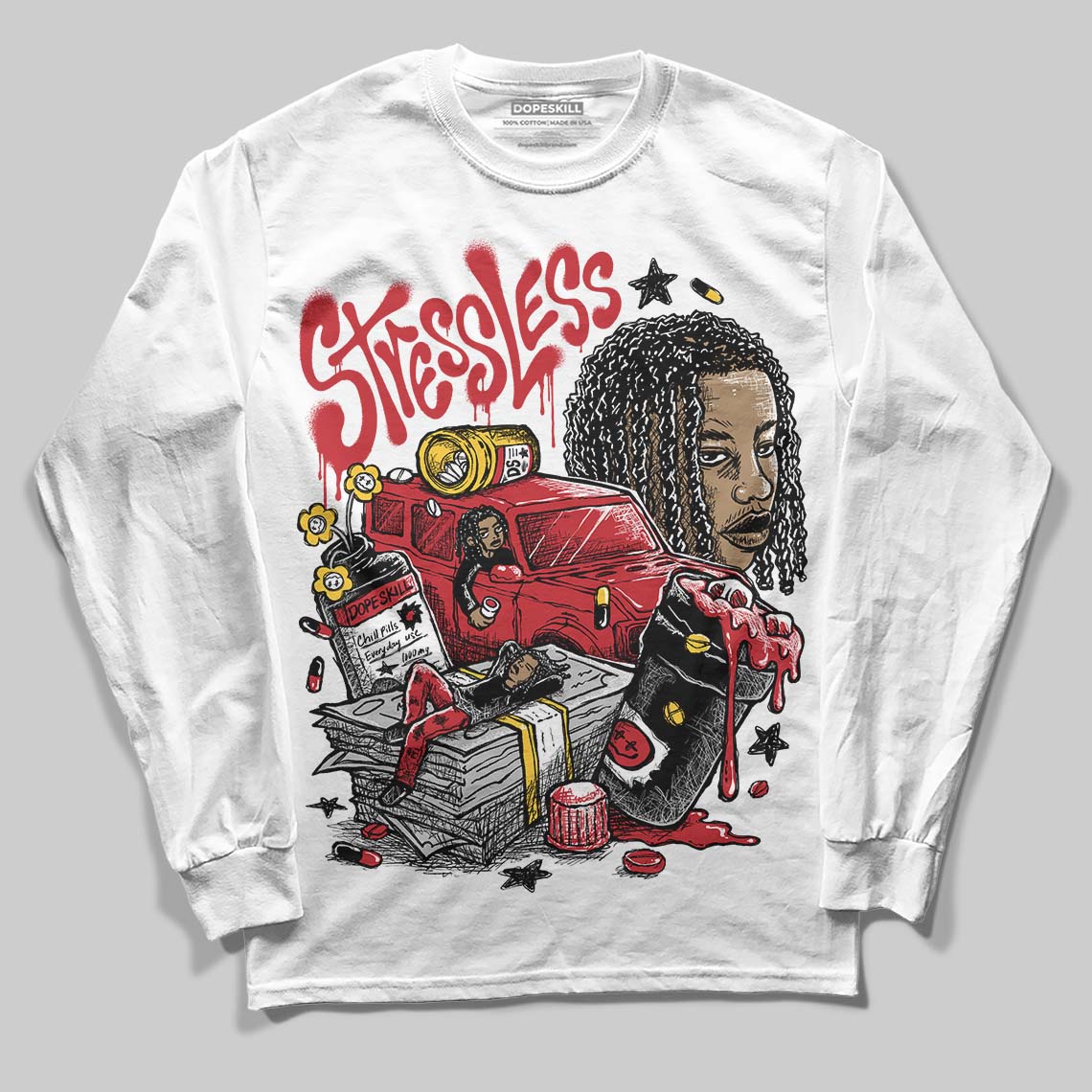 Ferrari 14s superstreetwear Long Sleeve T-Shirt Stressless Graphic