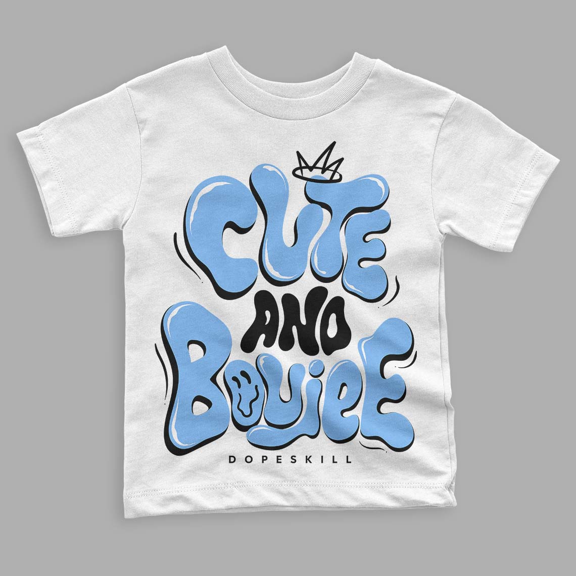 Powder Blue 9s superstreetwear Toddler Kids T-shirt Cute and Boujee Graphic
