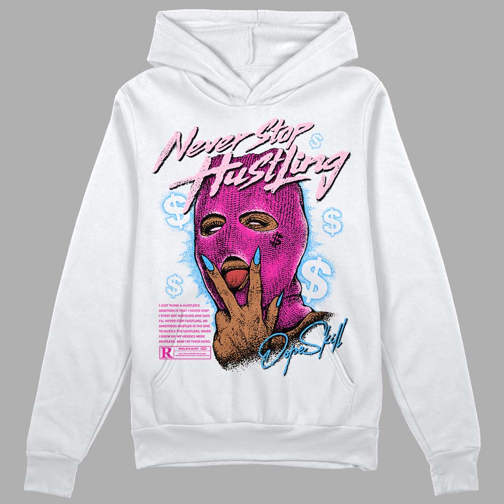 Pink Collection superstreetwear Hoodie Sweatshirt Never Stop Hustling Graphic