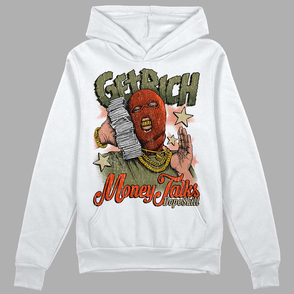 Olive Collection superstreetwear Hoodie Sweatshirt Get Rich Graphic