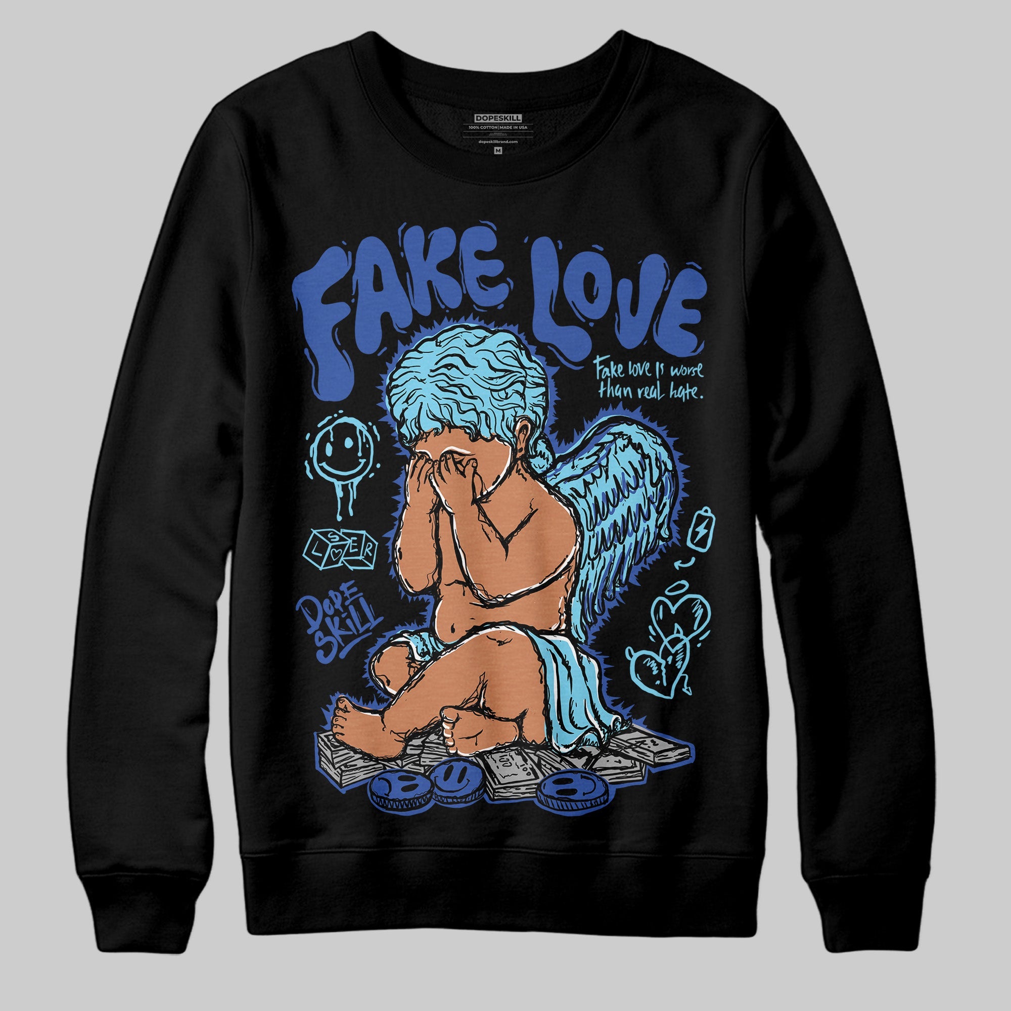 SB Dunk Argon superstreetwear Sweatshirt False Love Graphic