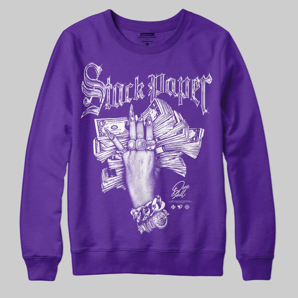 PURPLE Collection superstreetwear Sweatshirt Stack Paper Graphic