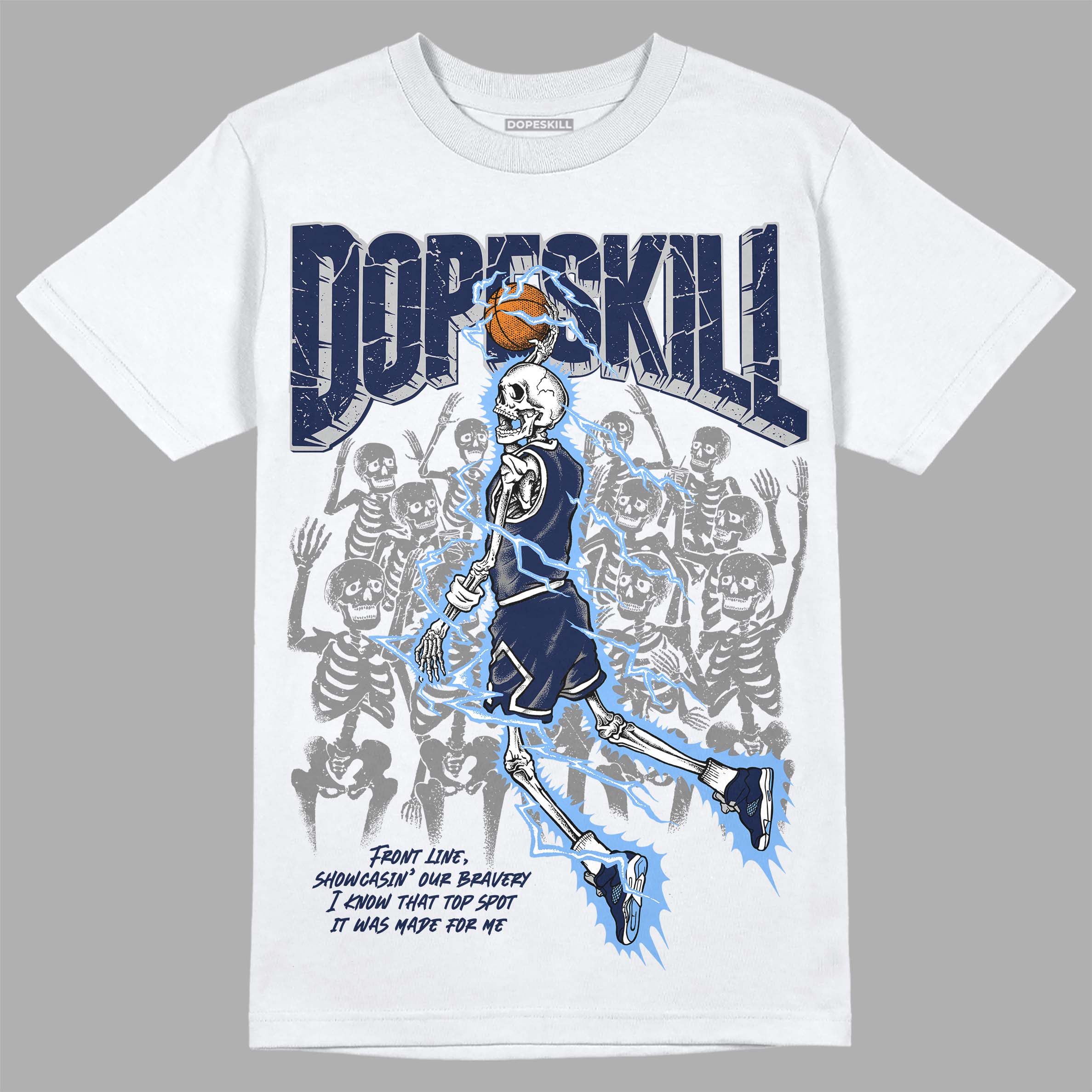 Midnight Navy 5s superstreetwear T-Shirt Thunder Dunk Graphic