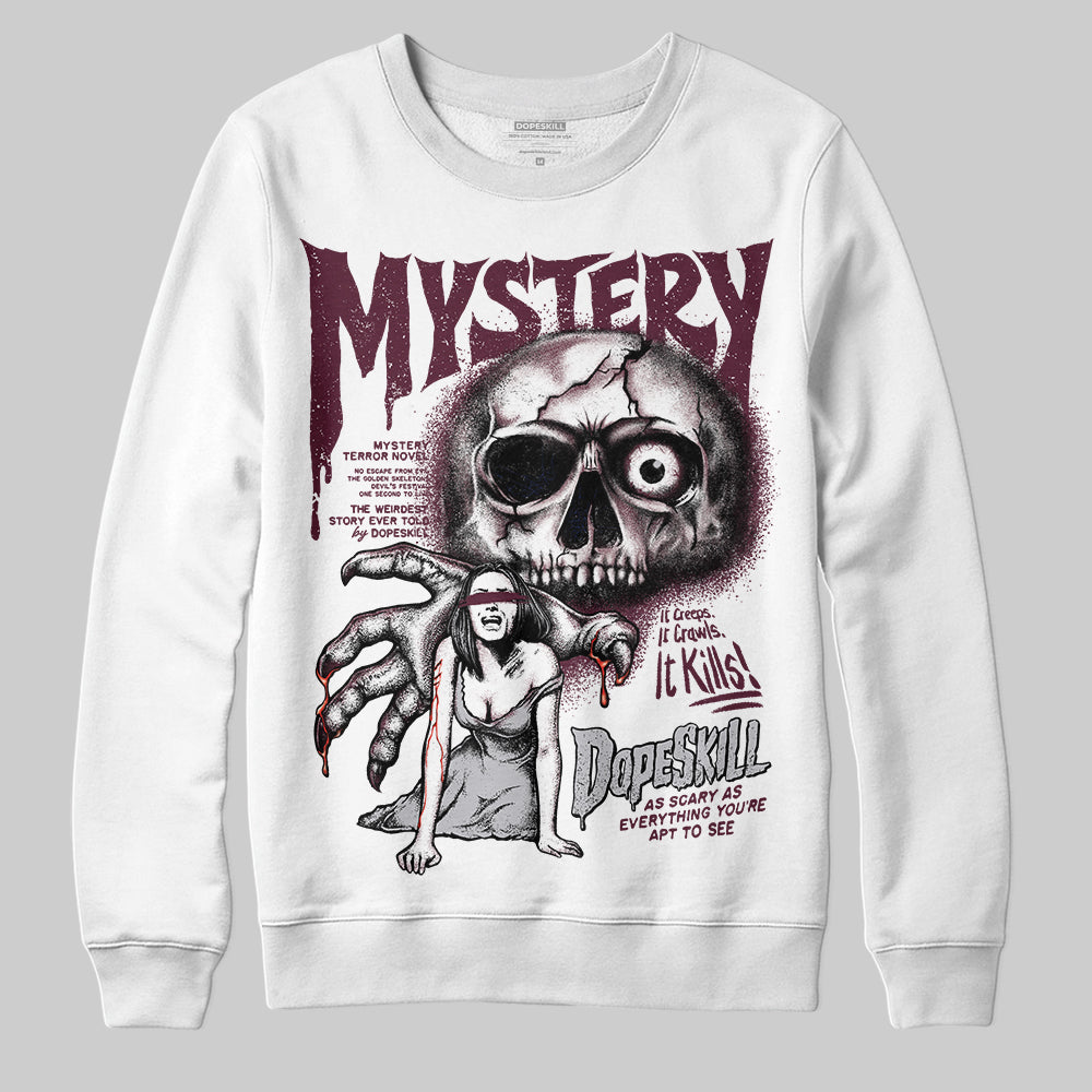 Burgundy 5s superstreetwear Sweatshirt Mystery Ghostly Grasp Graphic