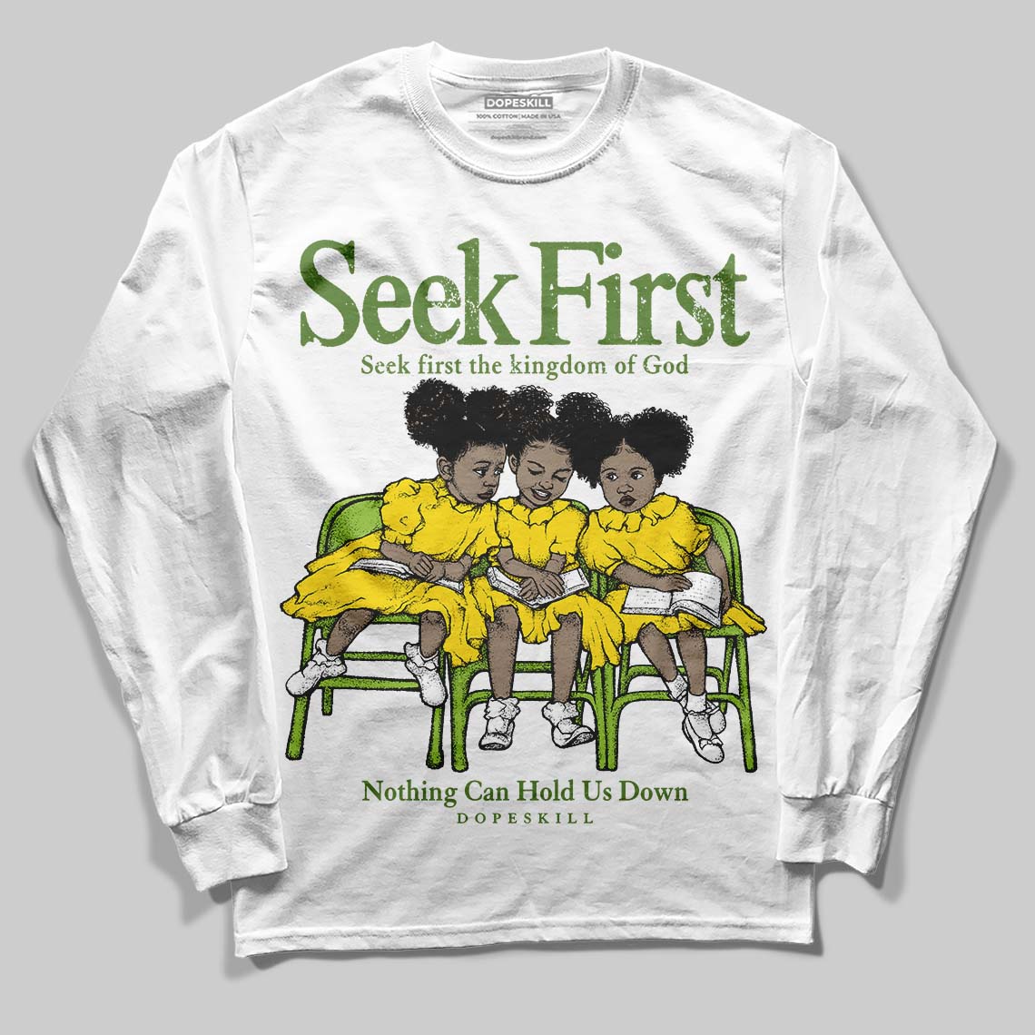 Dunk 'Chlorophyll' superstreetwear Long Sleeve T-Shirt New Seek First Graphic