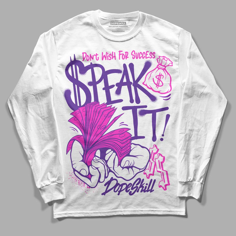 PURPLE Collection superstreetwear Long Sleeve T-Shirt Speak It Graphic