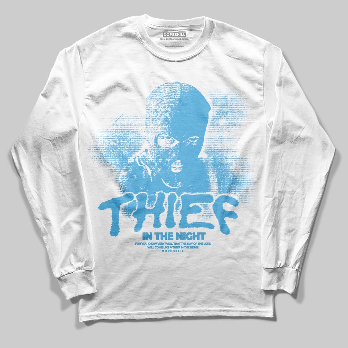 Legend Blue 11s superstreetwear Long Sleeve T-Shirt Thief In The Night Graphic