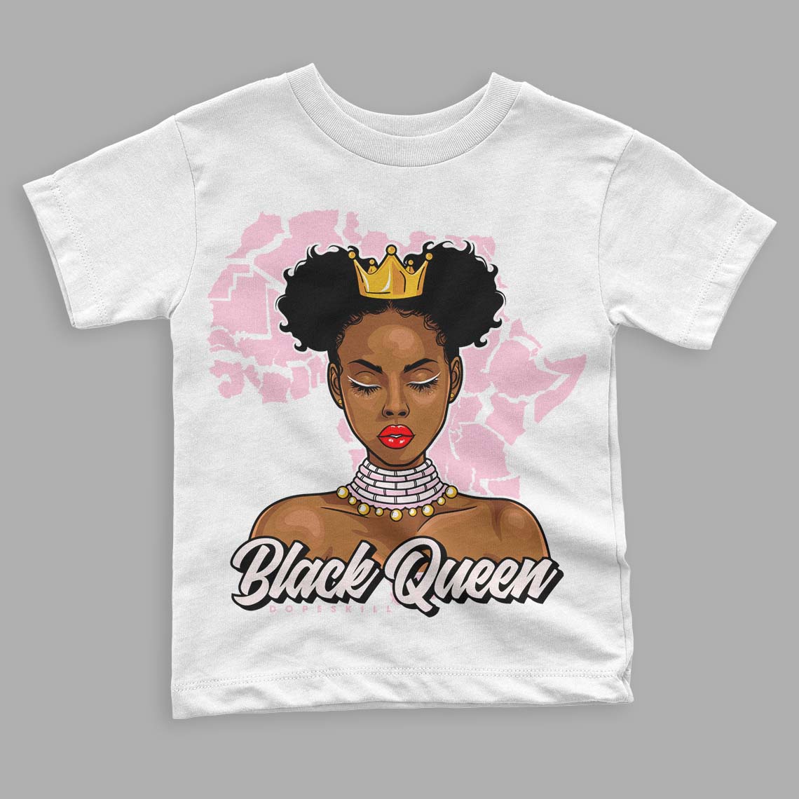 Dunk Low Pink Foam superstreetwear Toddler Kids T-shirt Black Queen Graphic