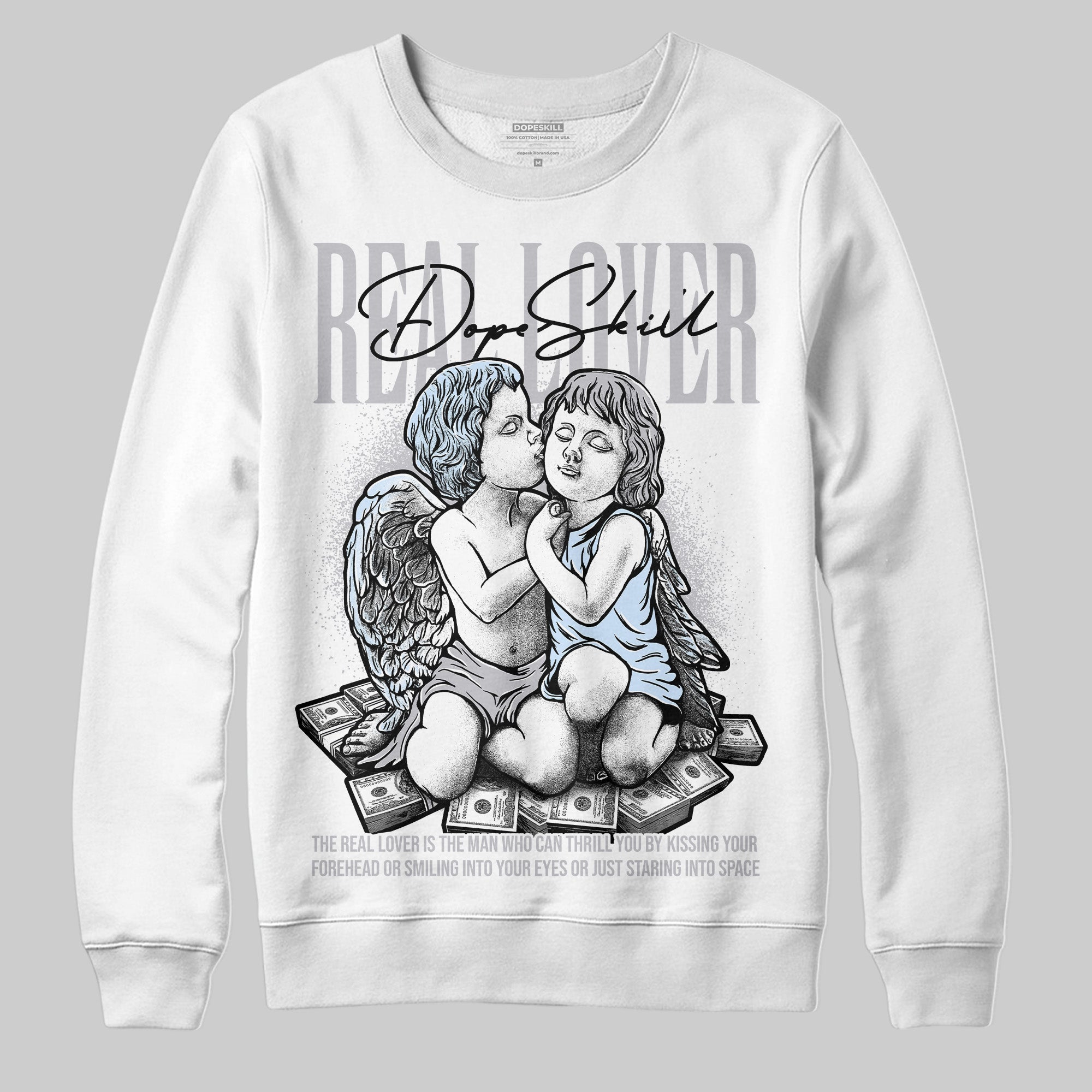 Cement Grey 11s superstreetwear Sweatshirt Real Lover Graphic
