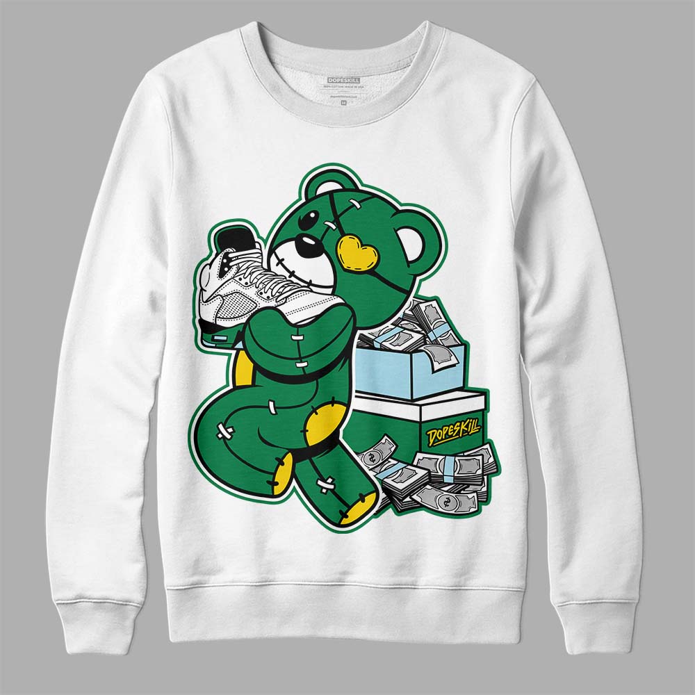 Lucky Green 5s superstreetwear Sweatshirt Bear Steals Sneaker Graphic