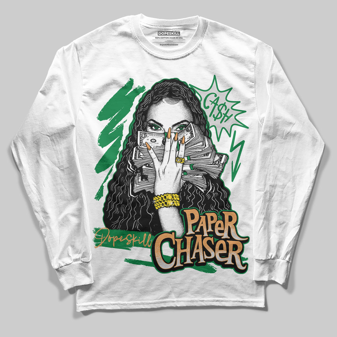Pine Green 4s superstreetwear Long Sleeve T-Shirt NPC Graphic